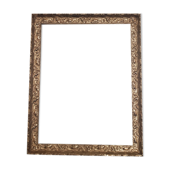 Large old gilded wooden frame