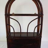Small vintage rattan shelf