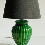 Green ceramic lamp 90s