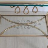 Console – table basse – laiton et verre