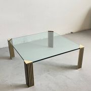 Vintage 1970s Peter Ghyzcy Brass Coffee Table