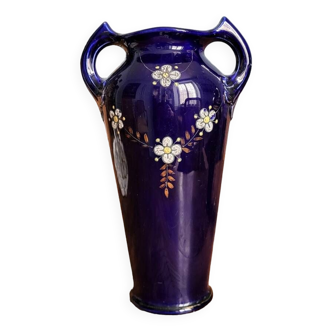 Louis Gueule Vierzon earthenware vase