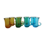 8-cup set of vintage coffee cups
