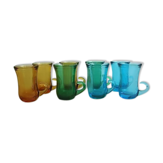 8-cup set of vintage coffee cups