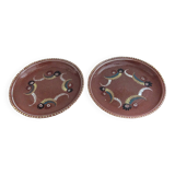 Flat terracotta plates