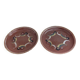 Flat terracotta plates
