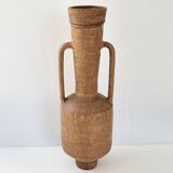Vintage terracotta amphora vase 1960