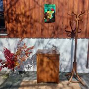 small wooden piece of furniture, vintage