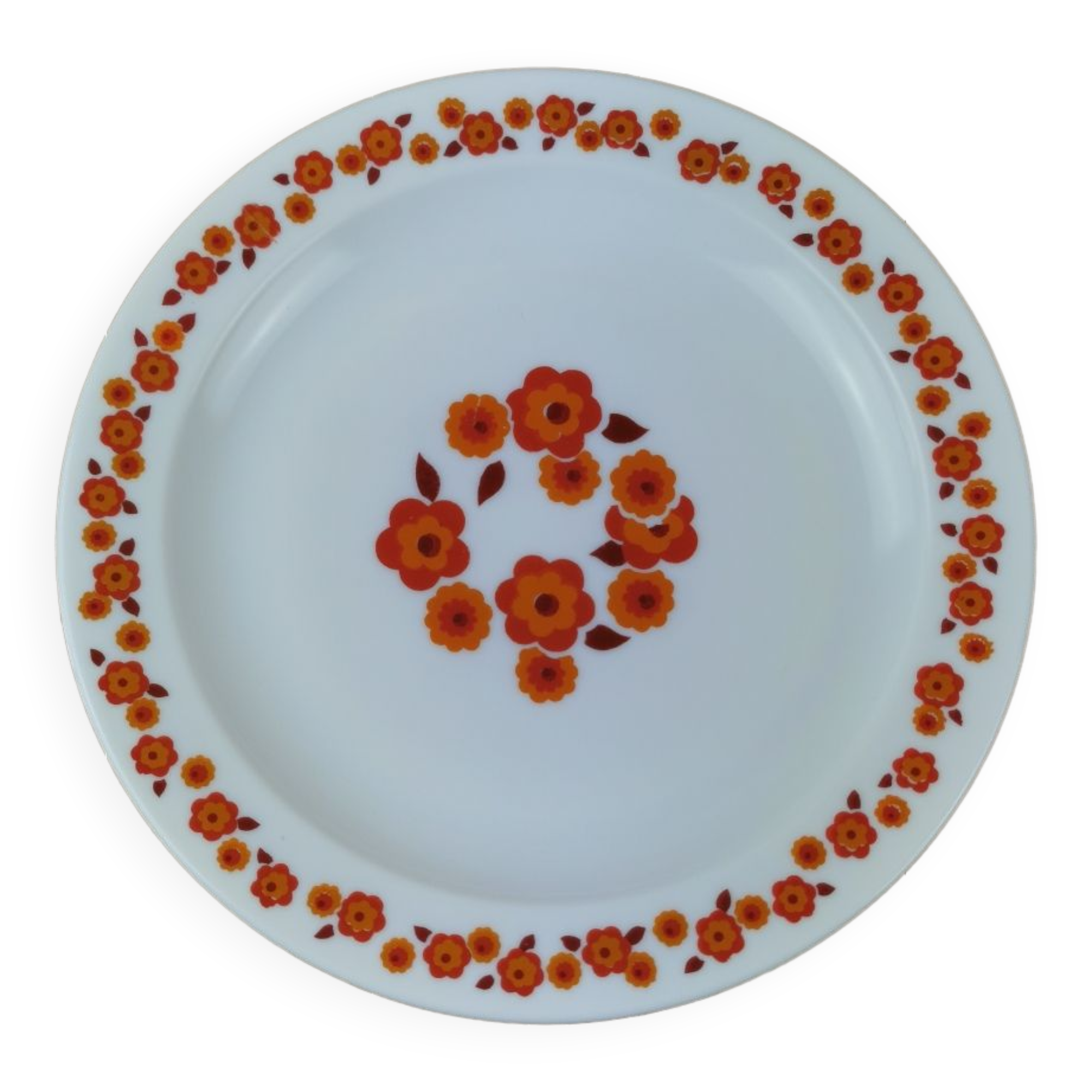 Vintage Arcopal plate, Lotus 70s