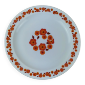Assiette Arcopal vintage, Lotus années 70