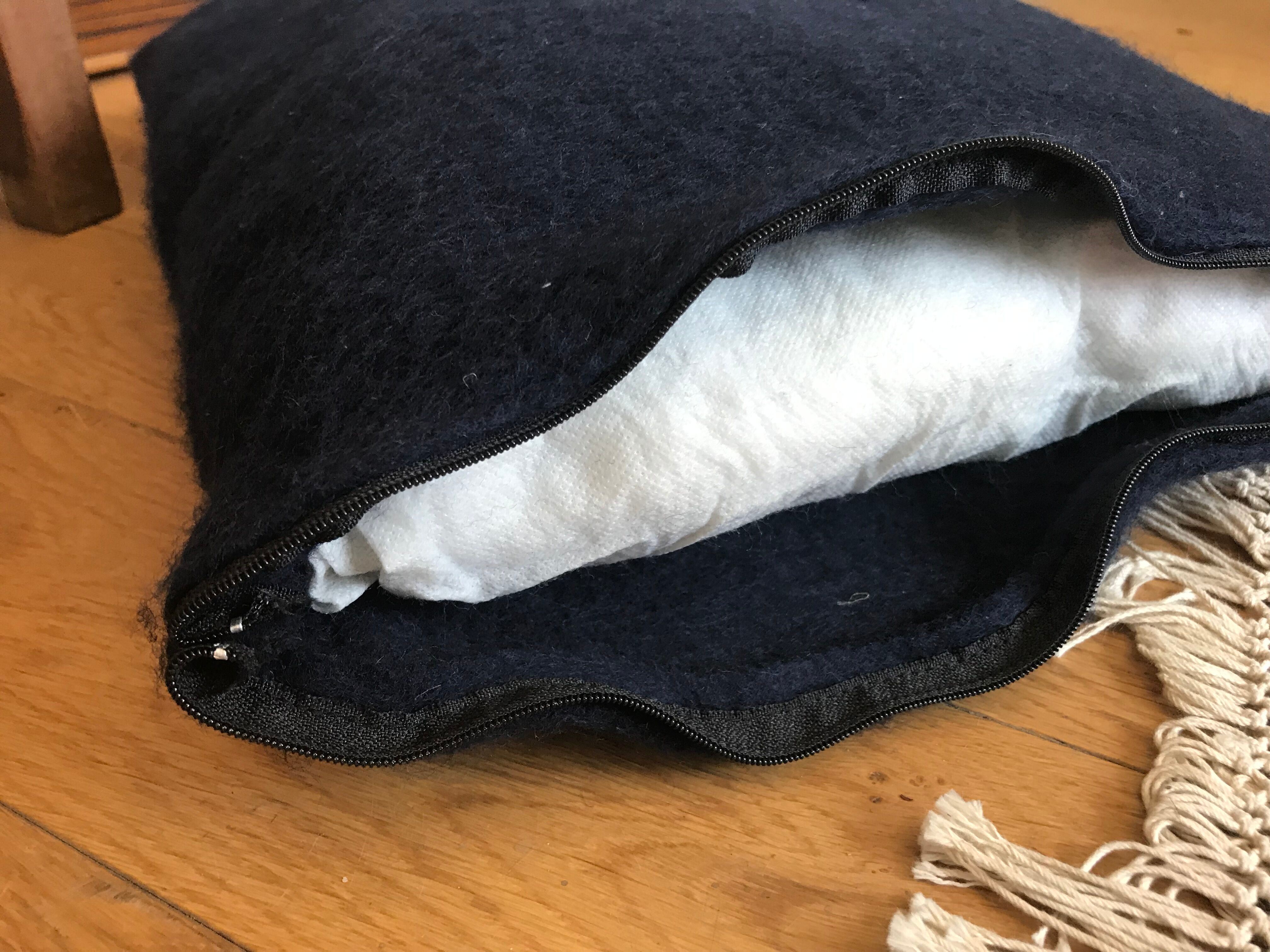 Pair of blue cushions