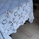 Dessus de lit ancien en crochet fait main
