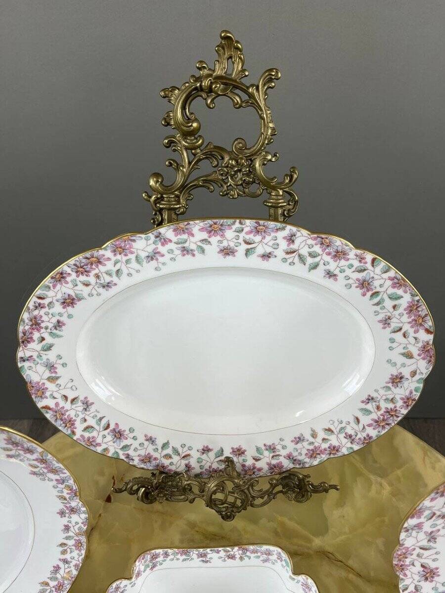 Pillivuyt & cie porcelain service 59 pieces, 19th century