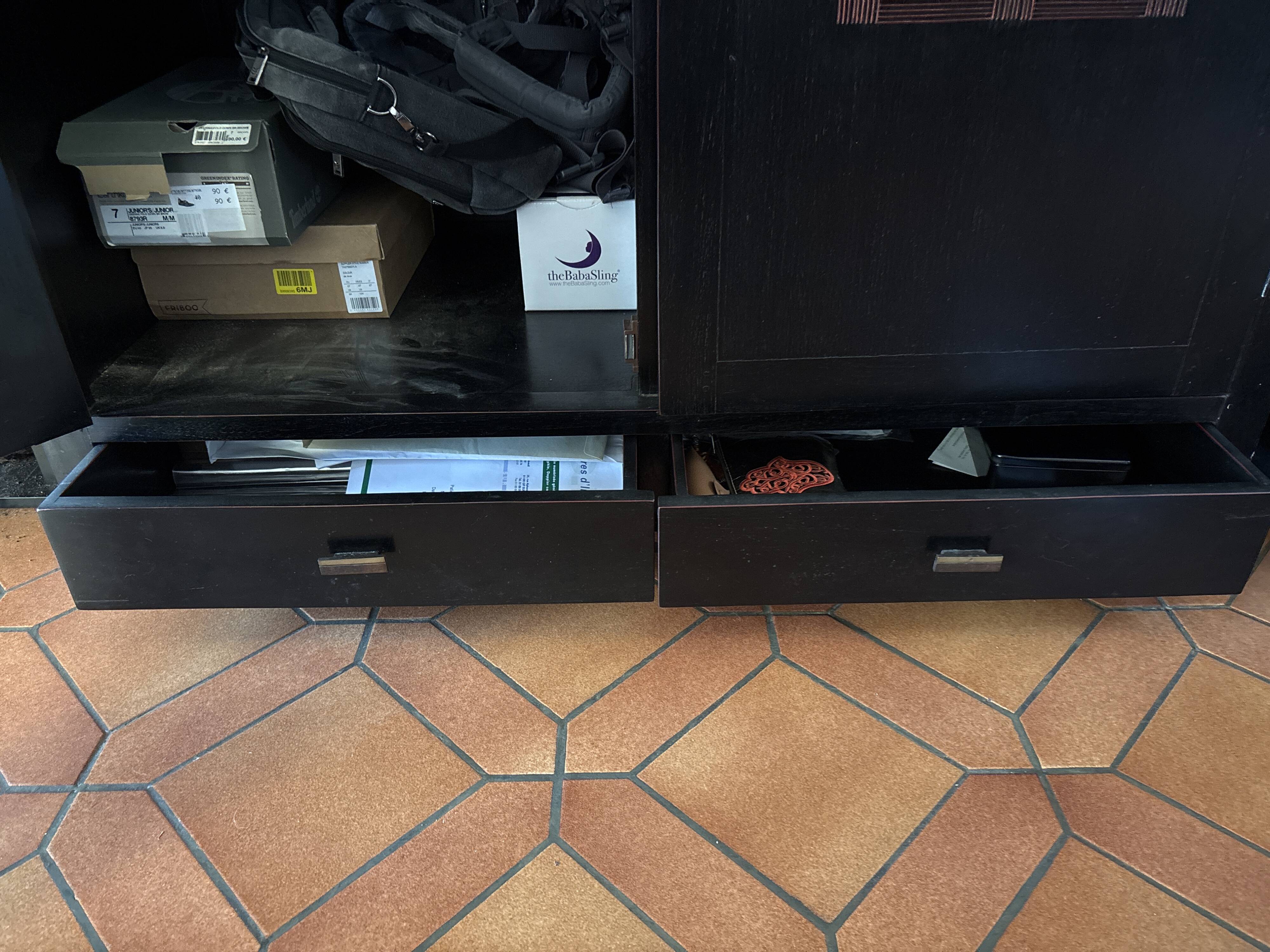 Exotic solid wood wardrobe