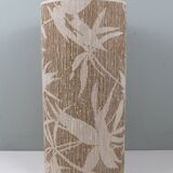 Vintage lampshade with palm leaf pattern.