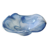 Large organic floral empty pocket. In glass/crystal