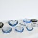 Smaller dishes or ashtrays designed for Holmegaard, 1950s to 1970s