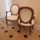 Pair of louis XVI armchairs around 1780