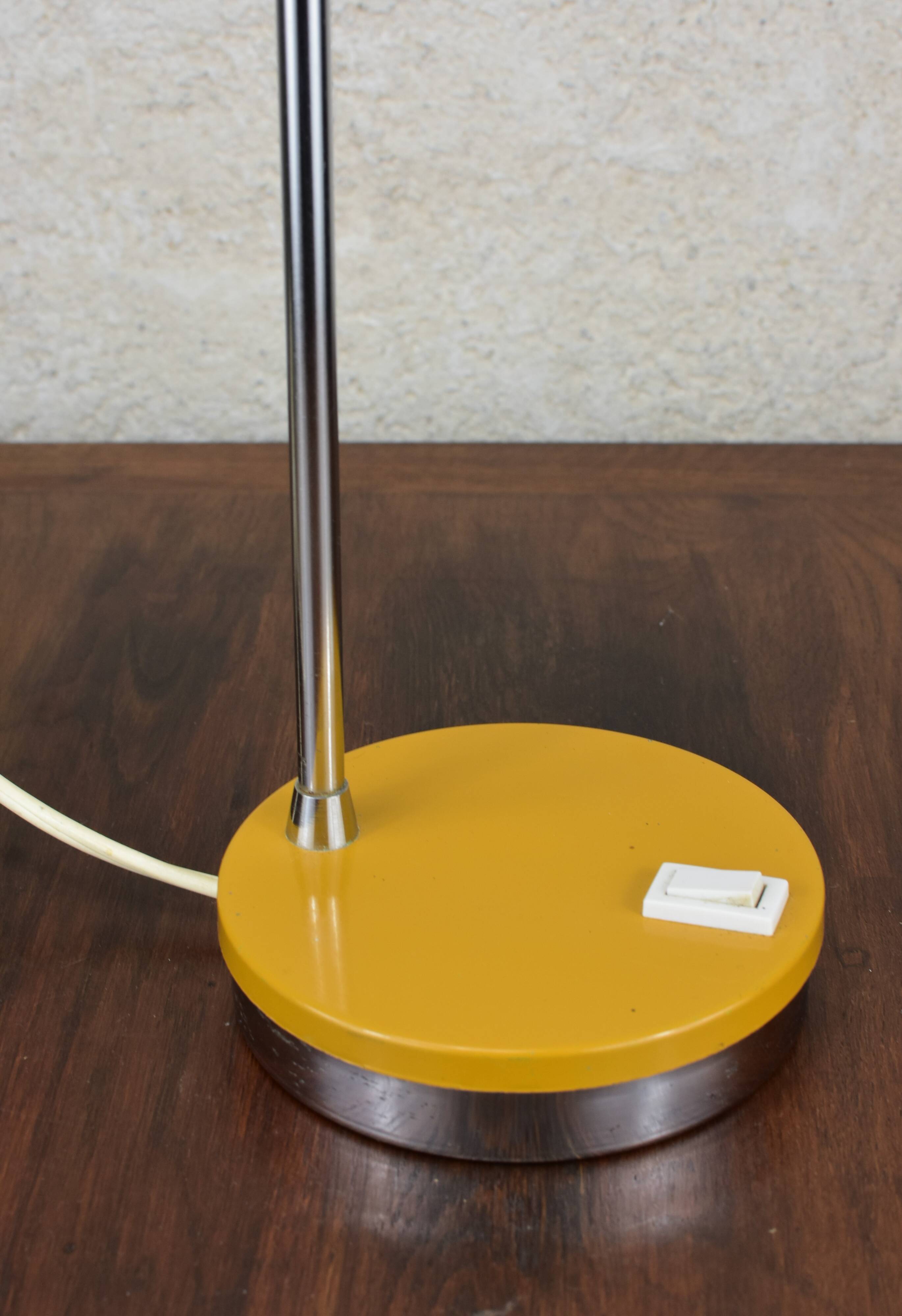 vintage mustard lamp