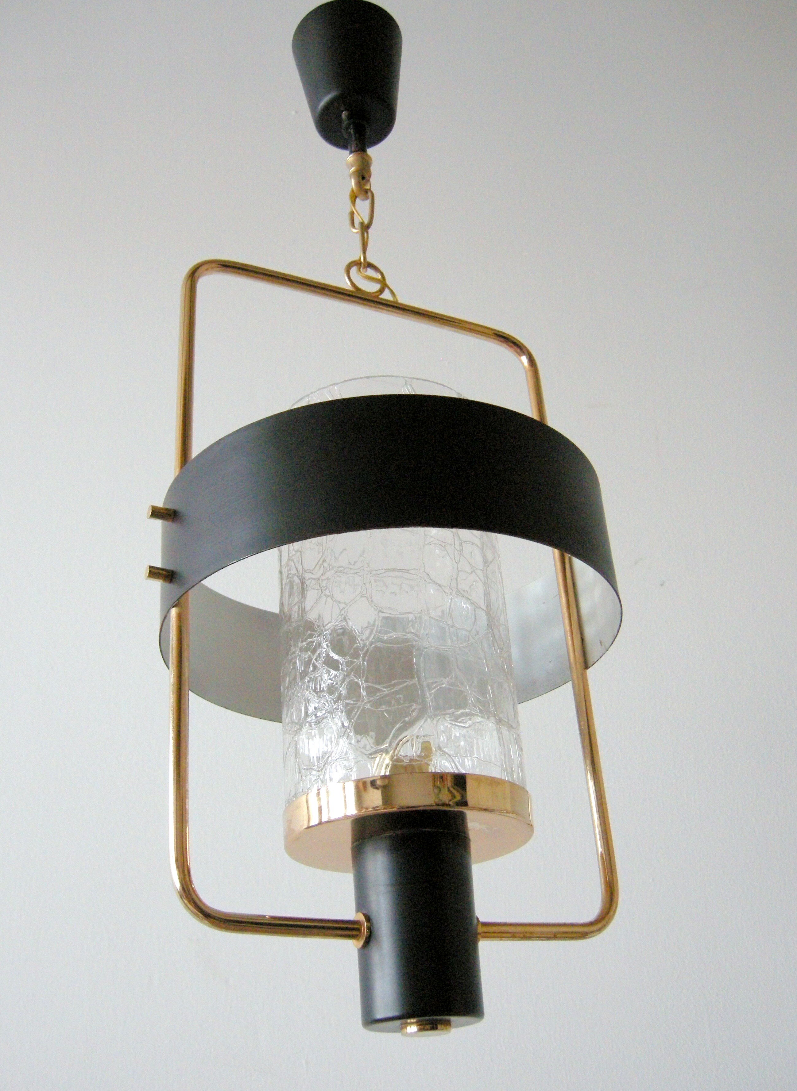 Hanging lamp arlus vintage 1950