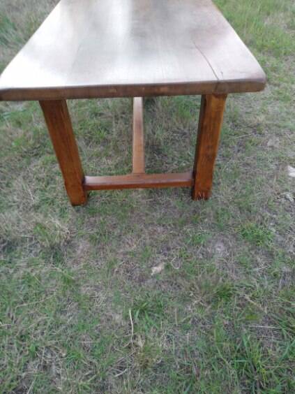 Table de ferme barre à chat