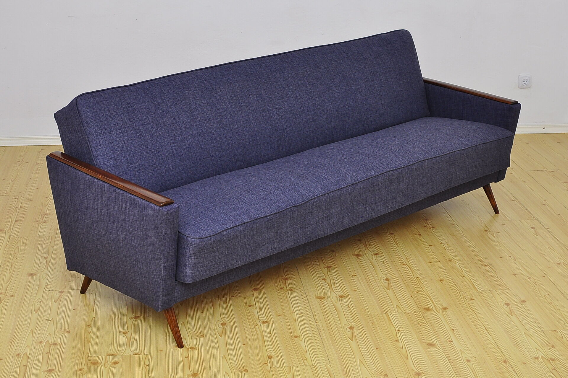 Daybed 3 seat sofa with fold-out function, 1960s
