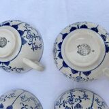 Set of 6 Copenhagen coffee cups Boch Frères