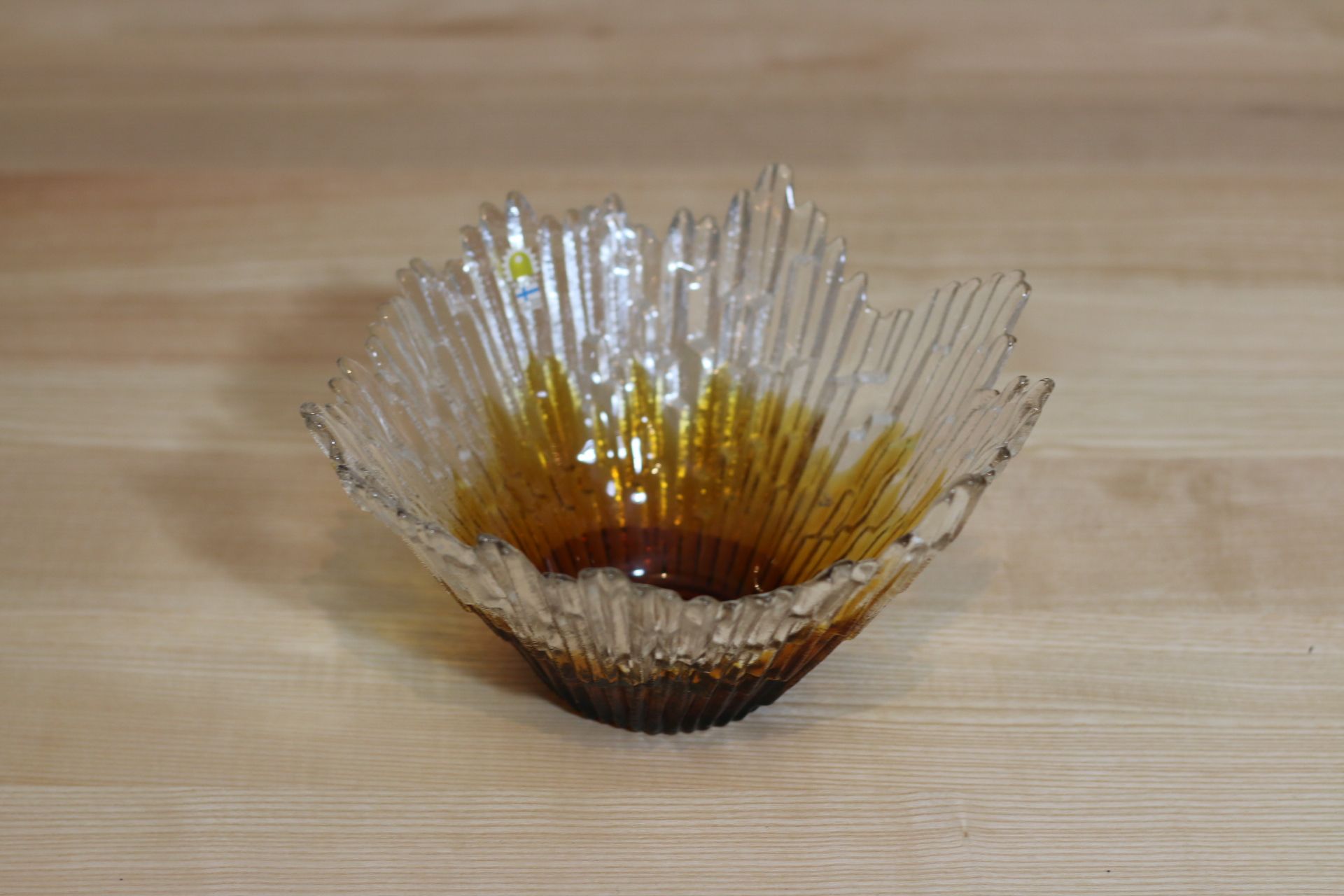 Glass vintage bowl by tauno wirkkala, finland 1960s