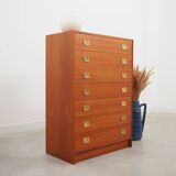 Commode en teck, design danois, années 1970, fabriquée au Danemark
