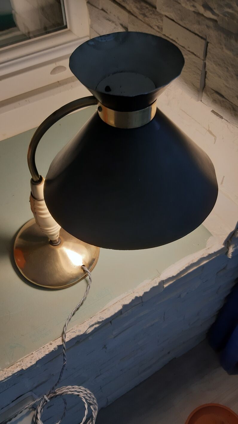 Vintage diabolo lamp