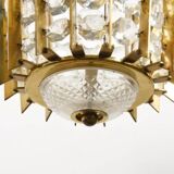 Hanging lamp in crystal by & Bakalowits Söhne 1950 s