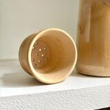 Théière en grès émaillé beige