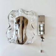 Ice Glass Wall Lights by J.T. Kalmar – Vintage Wall Lamps from the 1960s