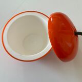 Seau à glaçons orange années 70