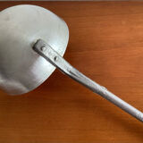 Old ladle aluminum wooden handle