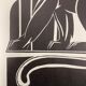 Linogravure art déco "panther"