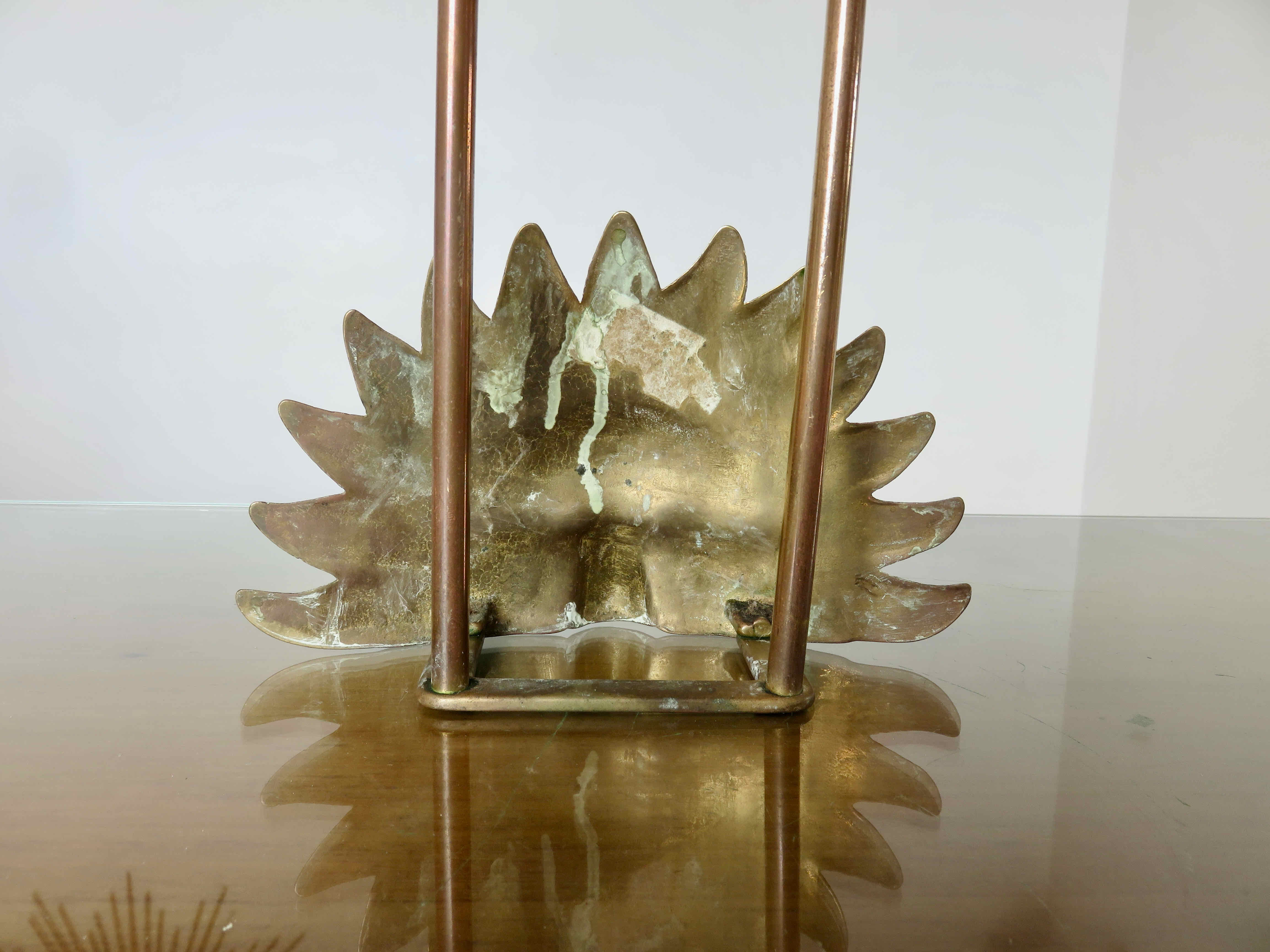 Letter holder "sun" brass 60s 70s