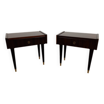 Paire de tables de chevets vintage