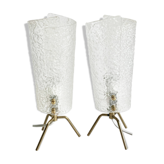 Pair of bedside lamps, 1960s