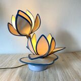 Double lotus flower lamp, 80s