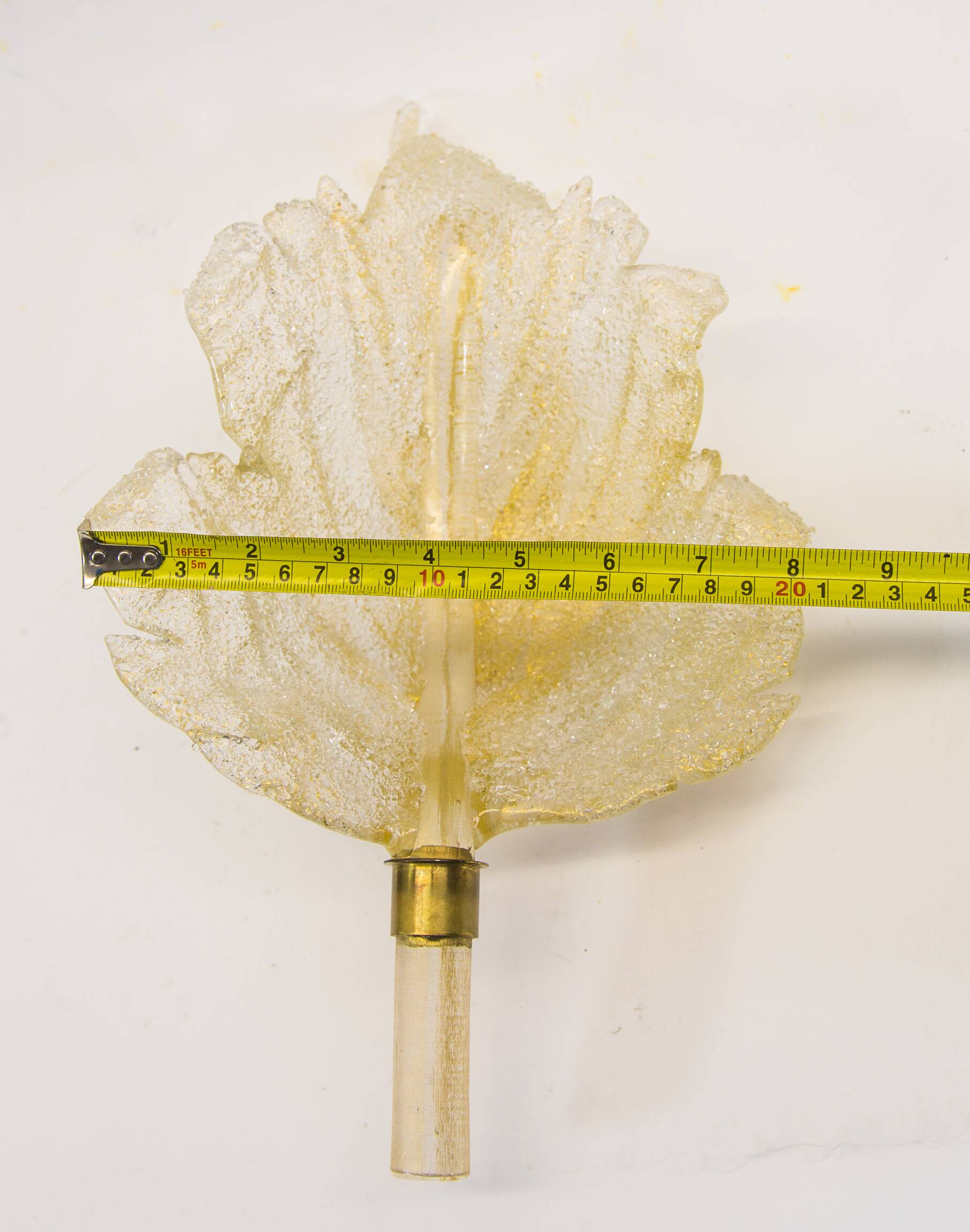 Barovier & Toso wall sconces| Set of 2 | Gold flake glass | Vintage 70's