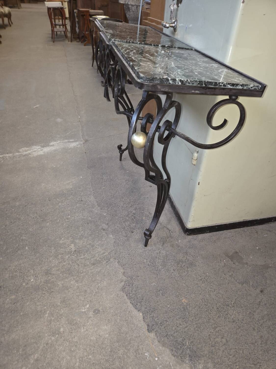 Wrought iron console