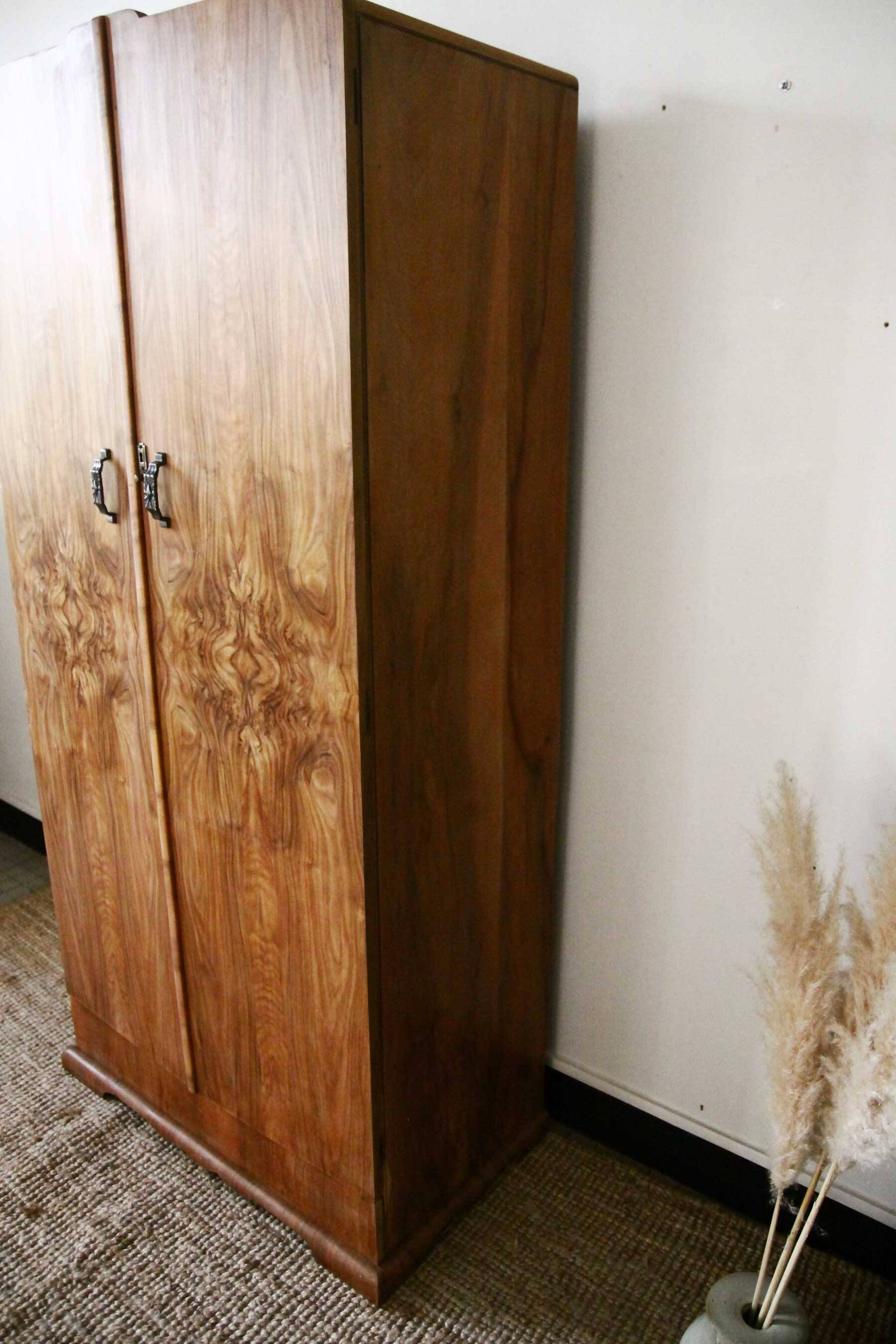 English Art Deco wardrobe