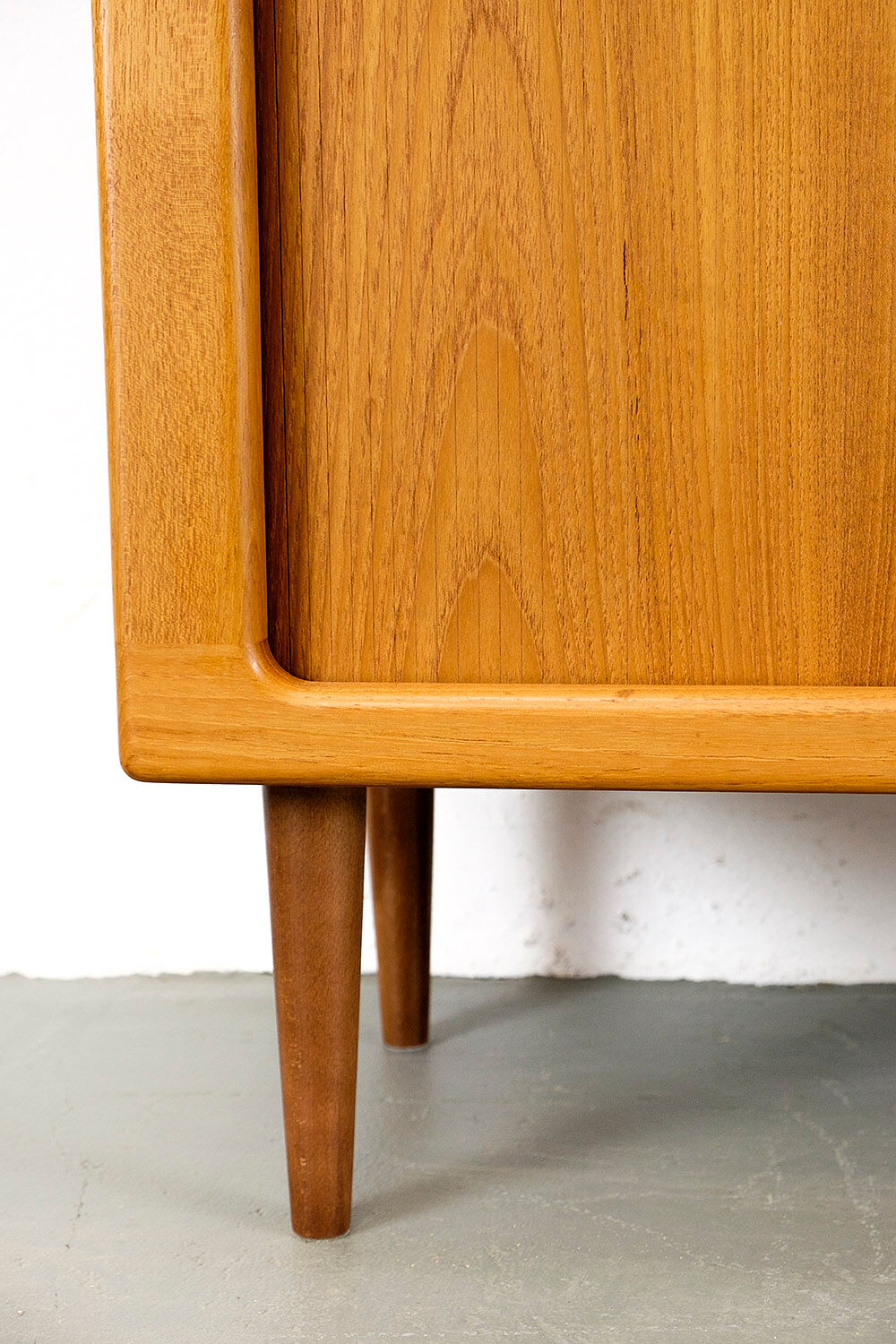 Danish Teak Cabinet with Tambour Doors from Dyrlund, 1970s