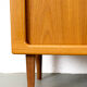 Danish Teak Cabinet with Tambour Doors from Dyrlund, 1970s