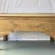 Vintage kneading trough renovated in solid raw oak wood
