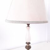 Brass and alabaster laying lamp