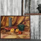 Still life with apples