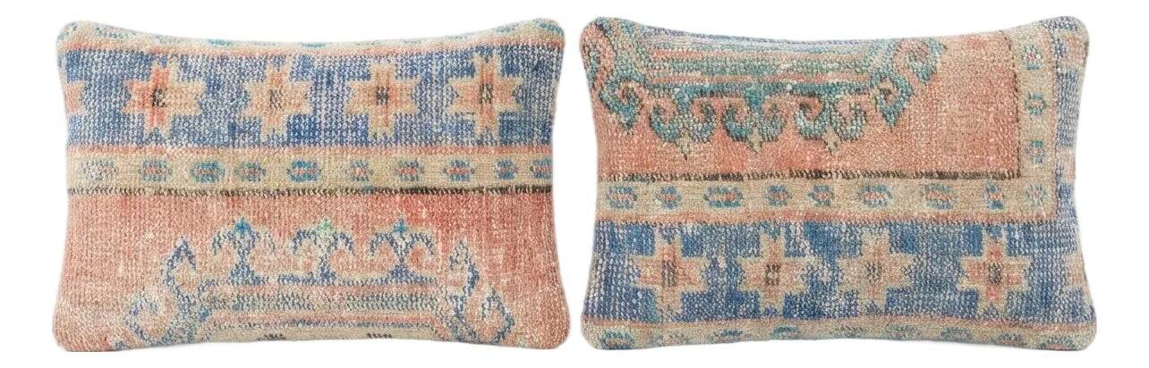 Set of 2 vintage Turkish cushion covers 41x61 cm