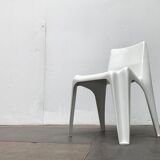 Stackable German chair in mid-century space age style by Helmut Bätzner for Bofinger, 1960s.